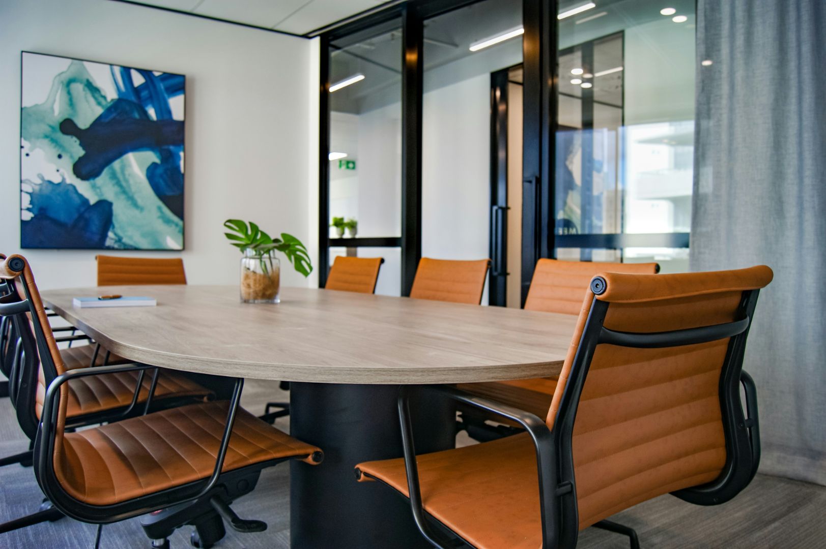 Modern international business office